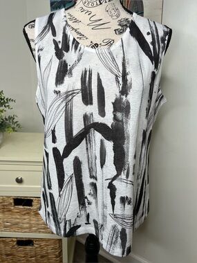 Brand New-Impulse California Painted Print Top